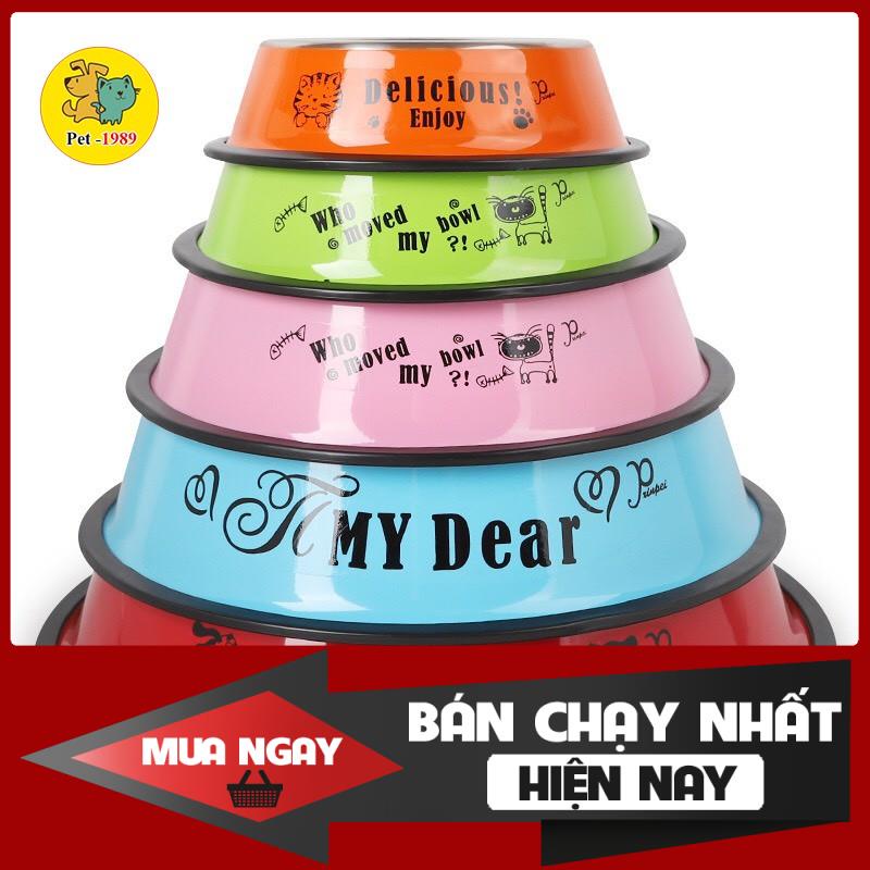 [❌GIÁ SỈ❌] Bát Inox Đựng Thức Ăn Chó Mèo hình cute cao cấp ❤️