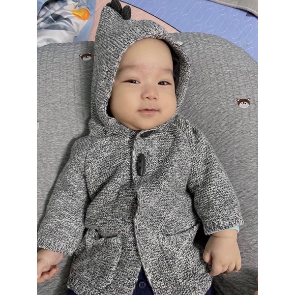 Áo khoác len cardigan bé trai 12/18 AUTH săn sale