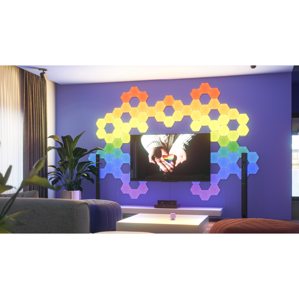 Đèn LED RGB lắp ghép thông minh Nanoleaf Shapes Lục Giác 1 ô đèn