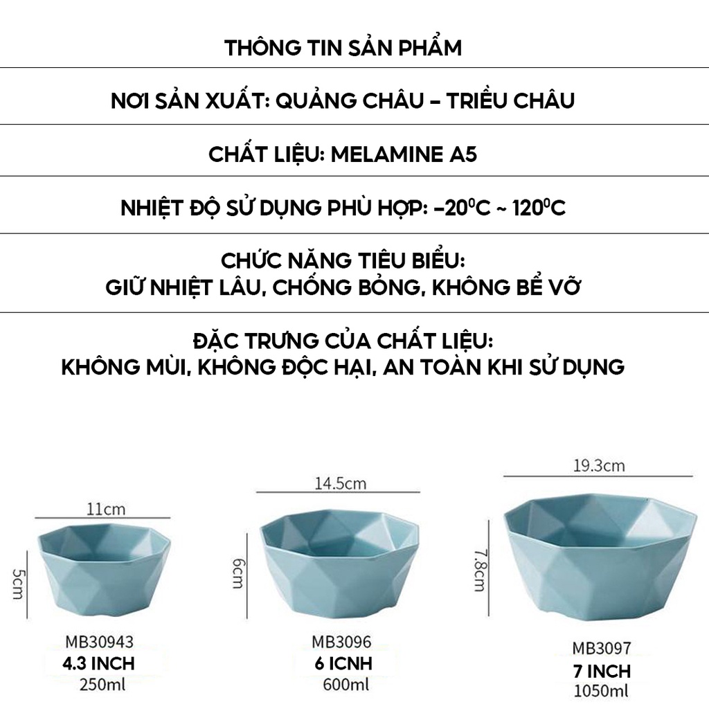 Chén Dĩa Melamine Màu Pastel Hiện Đại Sang Trọng Cao Cấp Giá Rẻ MA111