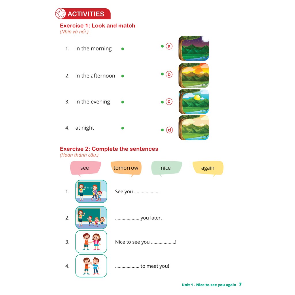 Sách Combo Luyện viết chữ nhớ từ vựng tiếng Anh theo chương trình Sách giáo khoa Lớp 4 – Tập 1 & 2