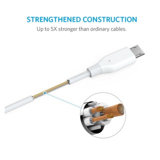 Cáp Sac ANKER PowerLine Micro USB 0.3m - A8131