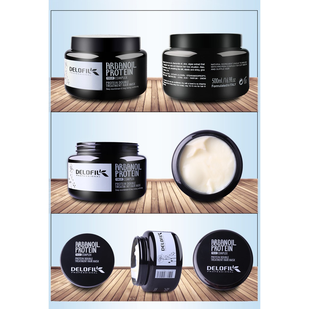 Hấp Phục Hồi Chuyên Sâu Delofil Argan Oil 500ML ⭐ FREESHIP ⭐ Siêu Mềm Mượt ⭐ Giảm Sơ Rối ⭐ Cam Kết Hàng Chính Hãng ⭐