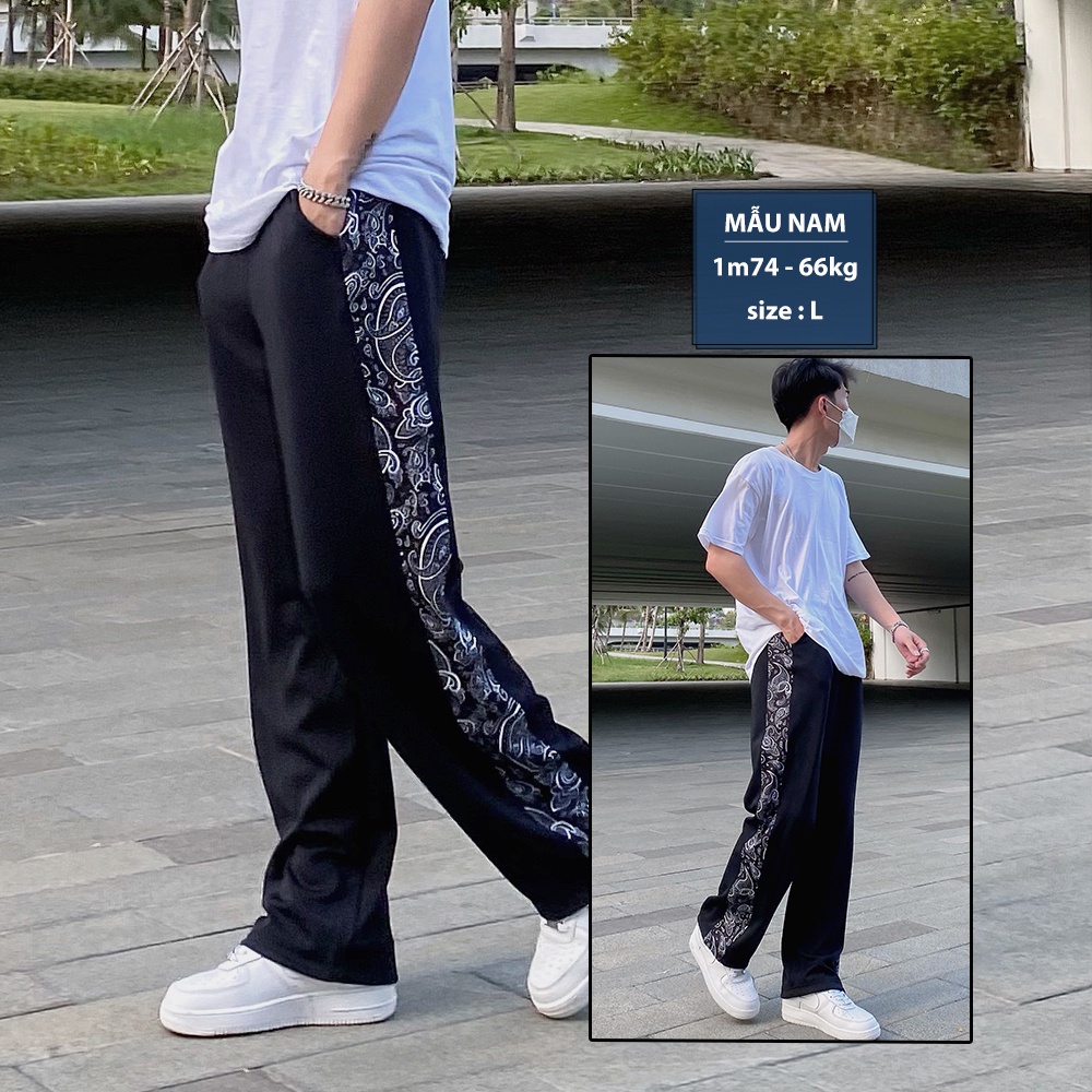 Quần Jogger ống rộng nam nữ unisex thể thao track pants Qthouse