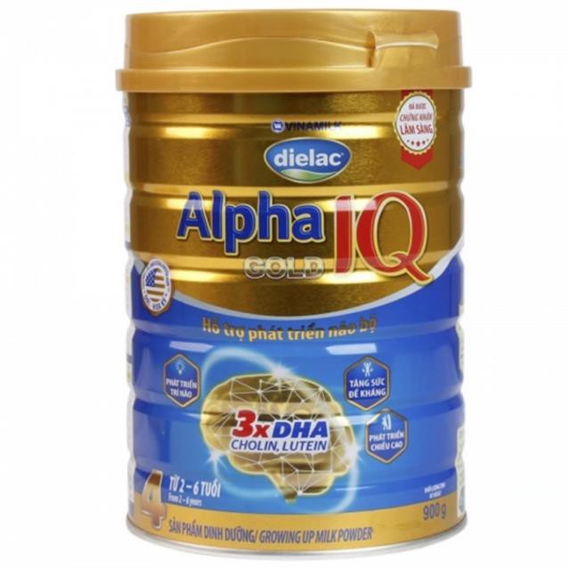 Sữa bột Dielac Alpha Gold 4 900g (Mẫu Mới )