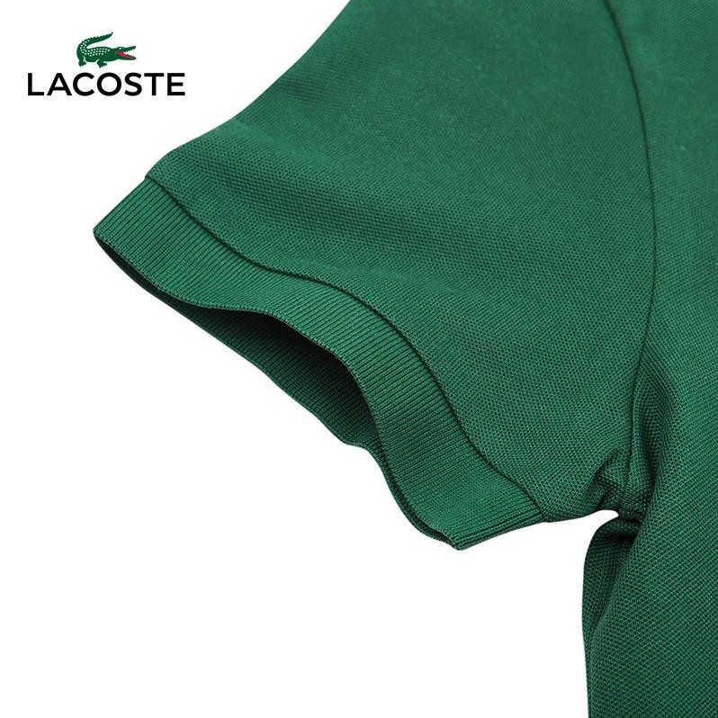 Áo Polo Lacoste Xanh Rêu Xuất Dư Có Cổ  - Chất Liệu 100% Cotton Pique Hàng VNXK  ྇ * New -