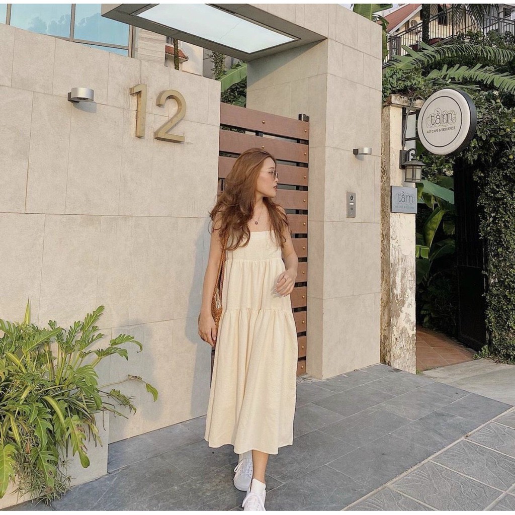 [RẺ VÔ ĐỊCH] Váy 2 Dây Dáng Dài 3 Tầng Tiểu Thư Cực Xinh SS137 (Kèm Ảnh Thật Khách Chụp) | BigBuy360 - bigbuy360.vn