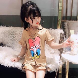 Sét bộ Mickey  mặc nhà cho bé chất phi lụa