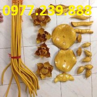 Bộ hoa sen gỗ mít 22 cành