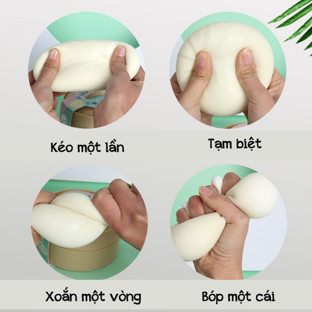 Bánh bao đồ chơi cầm tay bóp , kéo xả stress siêu hót hít TIME HOME