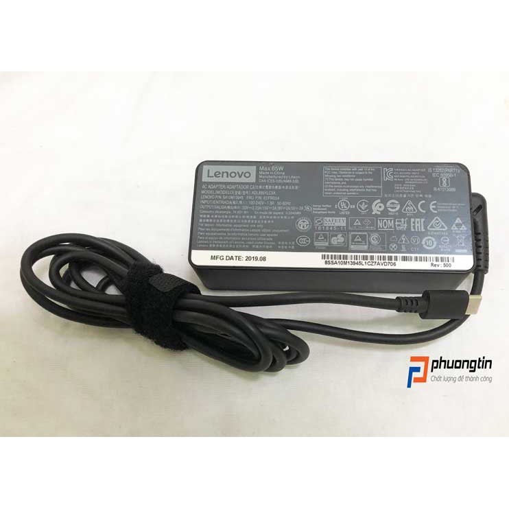 Adapter sạc zin Lenovo ThinkPad 65w type C L430 L480 T470, T470s  T480 carbon X1 gen 5 Gen 6 yoga