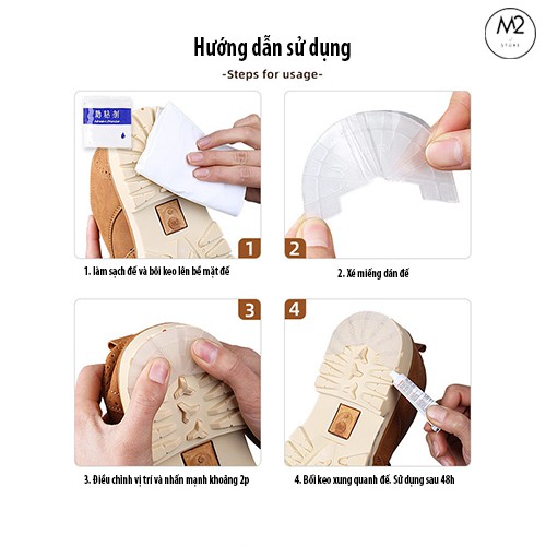 Miếng Dán Đế Bảo Vệ Giày Chống Trượt, Chống Mài Mòn Cao Cấp MDG02