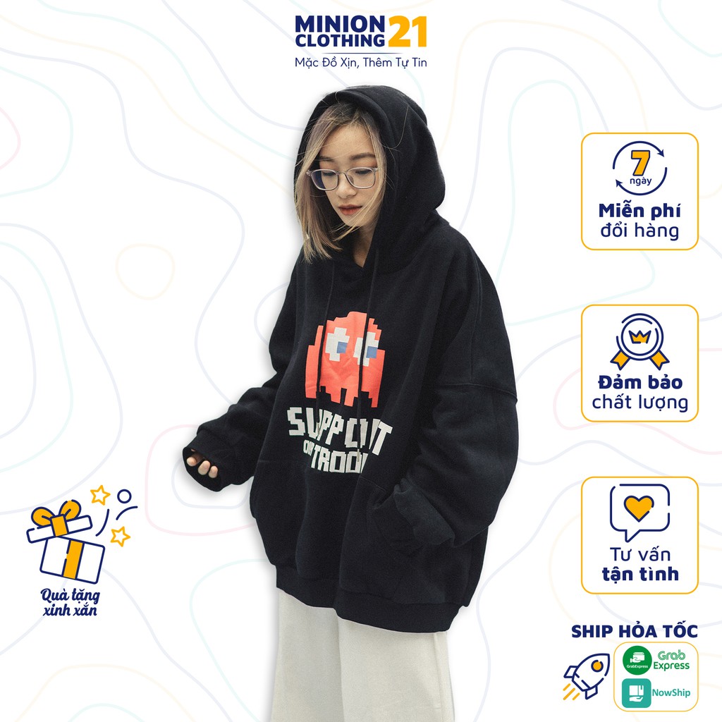 Áo hoodie nam nữ MINION CLOTHING nỉ lót bông form rộng sweater Unisex oversize Ulzzang Streetwear Hàn Quốc A2532