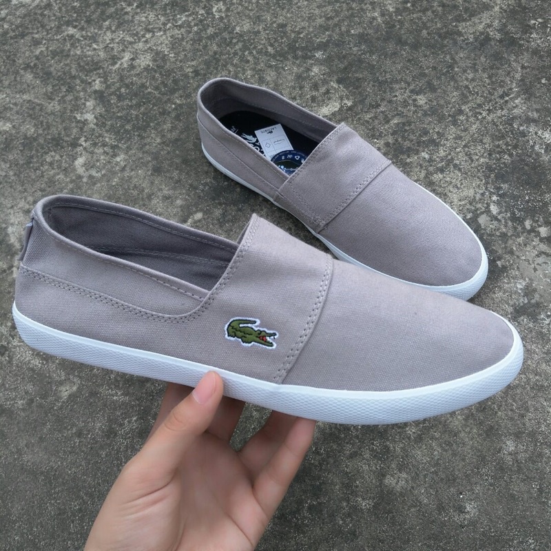 Giày lười da đế mềm cho nam thương hiệu Lacoste cao cấp