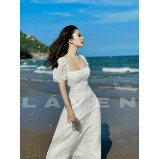 Đầm maxi đi biển dự tiệc hở lưng, đầm váy maxi dáng dài dể thương chất xốp cao cấp