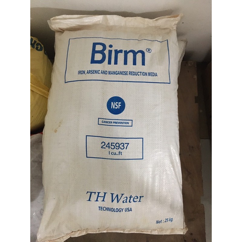 Hạt birm dùng trong xử lý nước giếng khoan (bao 25kg)