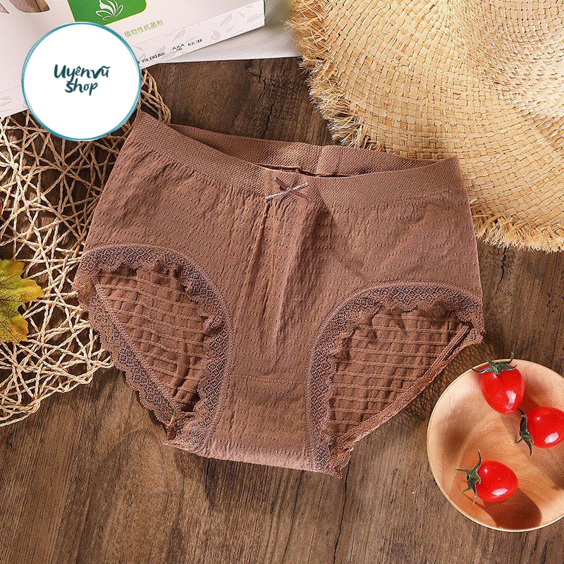 (Q01)Quần Lót Dệt nhăn Kháng Khuẩn đẹp  (quần lót cotton) [Siêu Sale] [Ảnh thật] [Chính hãng]