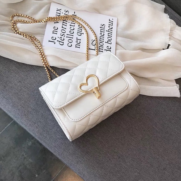 Túi xách nữ Sang Trọng túi đeo chéo nữ 3 ngăn phong cách trẻ trung nữ tính kết hợp dây xích đồng sang trọng chắc chắ