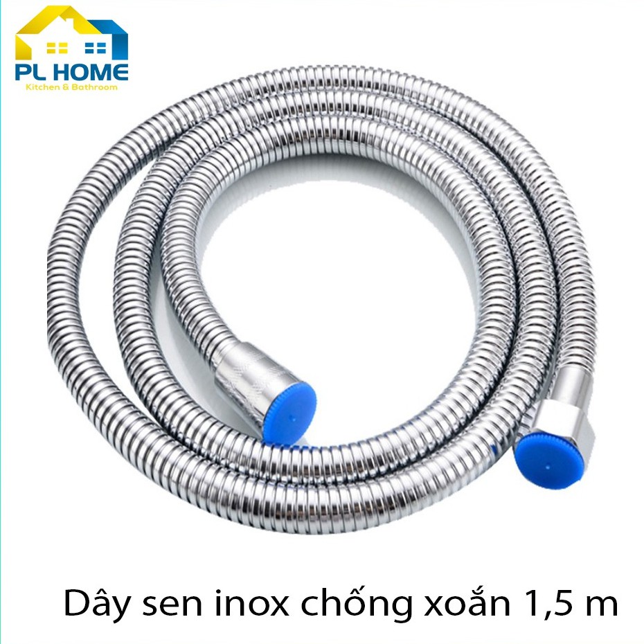 Dây sen tắm inox chống xoắn dài 1,5m loại tốt, dây xịt vệ sinh 1,2m