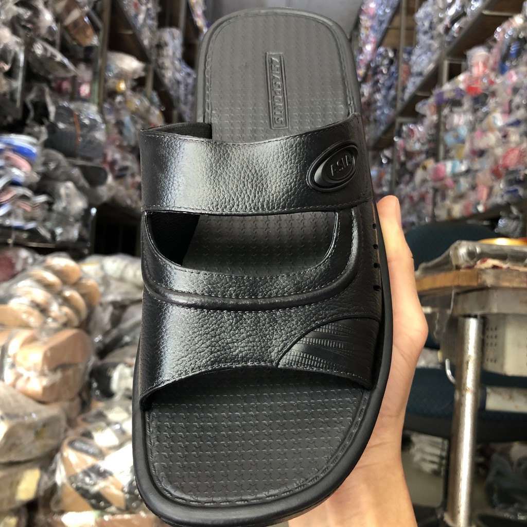 Ảnh thực tế-Dép xốp nam các ông trung niên chính hãng Asia siêu nhẹ siêu bền không thấm nước xuất khẩu giá rẻ