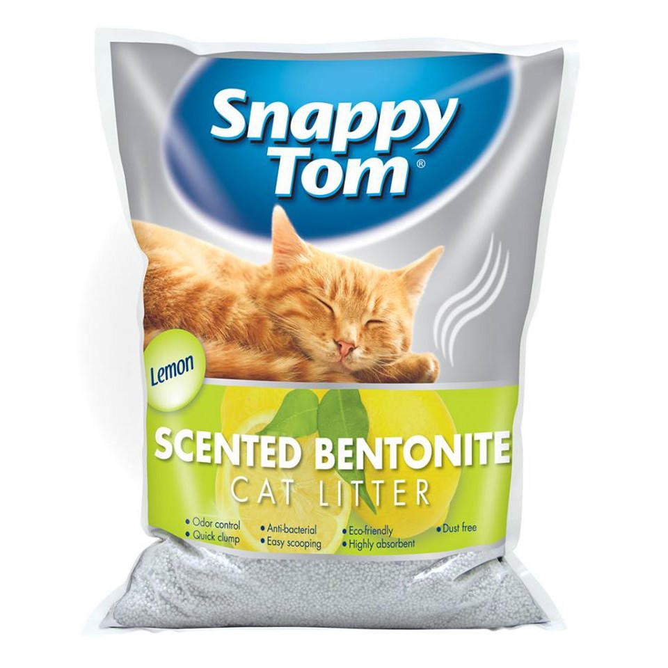 Cát vệ sinh cho mèo Snappy Tom 5L (4kg) / Ít bụi / Khử mùi tốt  - jpet shop