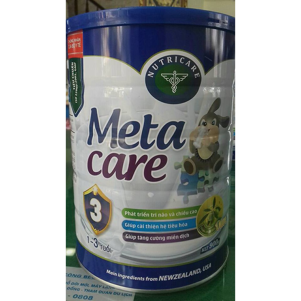 Sữa Meta Care 3 Olive 900g (1 – 3 tuổi)