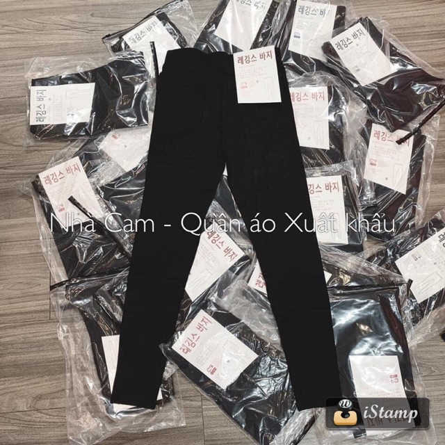 Quần Legging Xuất Hàn Chất Đanh Mịn ,Co Giãn 4 Chiều - Nhà Cam