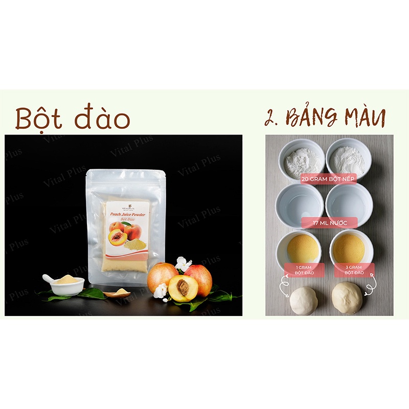 Bột trái cây - Bột Đào - Peach Juice Powder - Vital Plus - Shop Nhà Anise