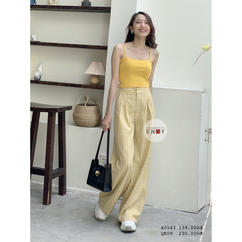 Quần Caro Ống Rộng ENVY - QK09