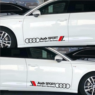 Bộ 2 tem dán cửa xe ô tô Audi