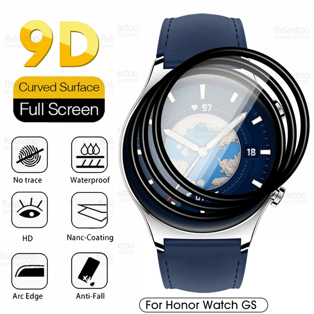 Phim Dán HD Trong Suốt 3D Chống Dấu Vân Tay Bảo Vệ Màn Hình Đồng Hồ Thông Minh Honor Watch GS 3