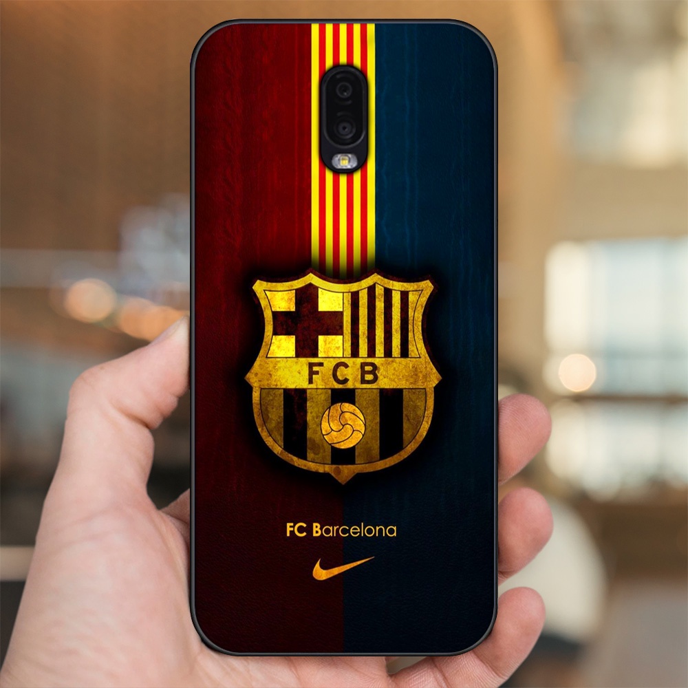 Ốp lưng Samsung J7 Plus viền đen in hình Barcelona Barca
