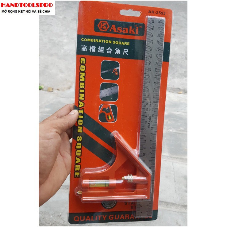 300mm Thước êke thủy Asaki AK-2592