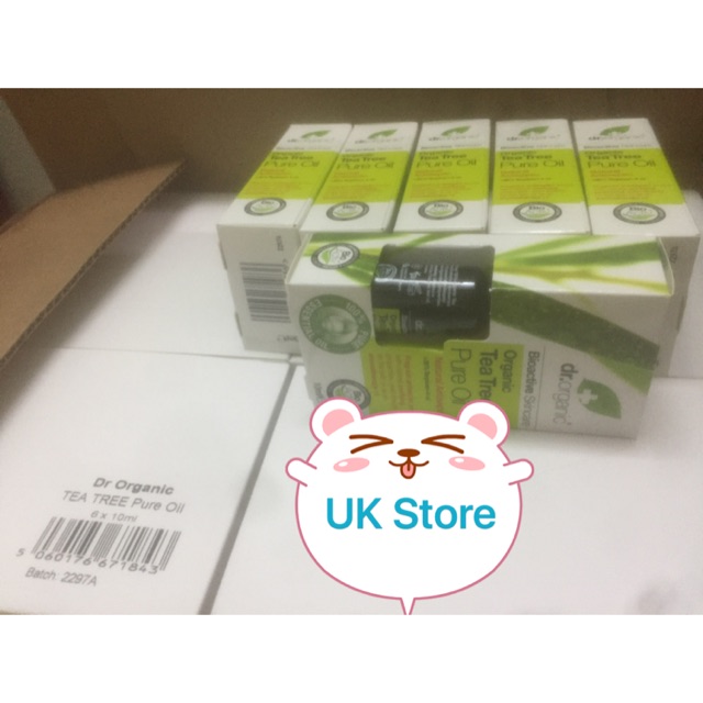 Tinh Dầu Tràm TEA TREE OIL DR ORGANIC ĐỦ BILL ANH