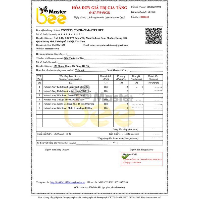 Siro vitamin tổng hơp và sắt cho bé Nature's Way Kid Smart Liquid Multi + Iron 200ml