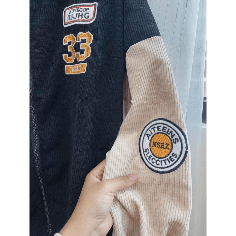 (HÀNG MỚI) ÁO KHOÁC KAKI NHUNG THÊU 33 TP CHẤT TĂM SIÊU XỊN HÀNG QUẢNG CHÂU CAO CẤP