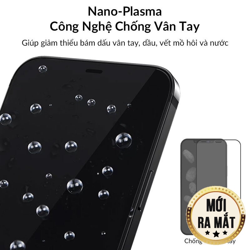 Cường lực AG NHÁM CHỐNG BÁM VÂN TAY dành cho iphone 6/6plus/6splus/7/7plus/8/8plus/x/xs/11/12/13/pro/max/plus/promax