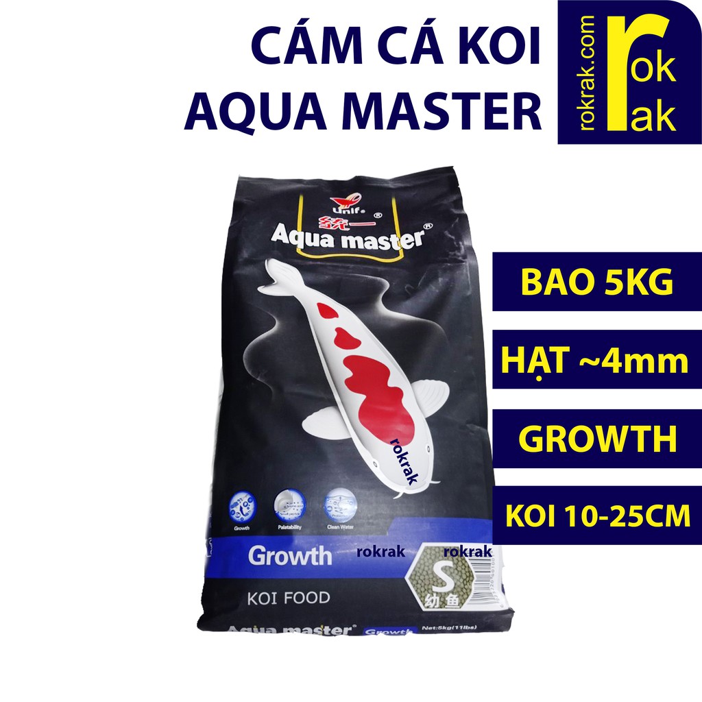Thức ăn cá Aqua master bao 5kg Aquamaster các loại Chuyên cho Koi - cá vàng