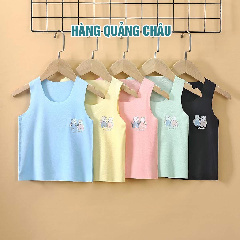 Áo Ba Lỗ Nyny Baby Cho Bé Trai Bé Gái Mùa Hè Co Giãn 4 Chiều Thấm Hút Mồ Hôi Mềm Mịn Thoáng Mát Từ 8 - 24kg ( 1-6 TUỔI )