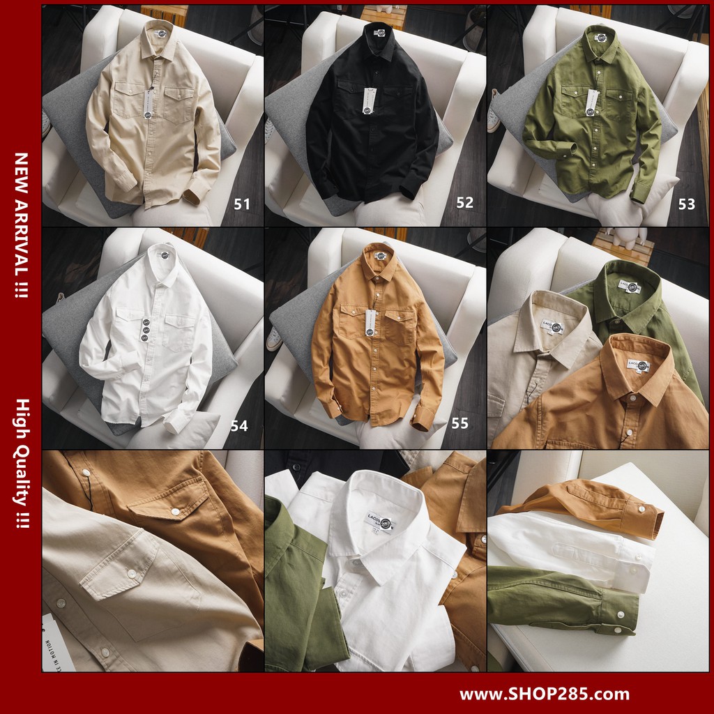 SMLC5 - PHẢI NÓI LÀ CỰC ĐẸP - Áo Sơ mi denim kẻ tăm phối 2 túi , 1 chiếc Sơmi ôm slimfit , 5 màu siêu chất siêu đỉnh | BigBuy360 - bigbuy360.vn