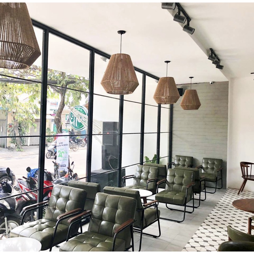 Ghế sofa cafe đơn chân sắt