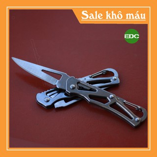 Dao phượt mini edc inox cao cấp giá rẻ - thích hộp treo móc khóa