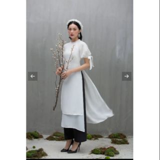 Áo dài 4 tà đính ngọc