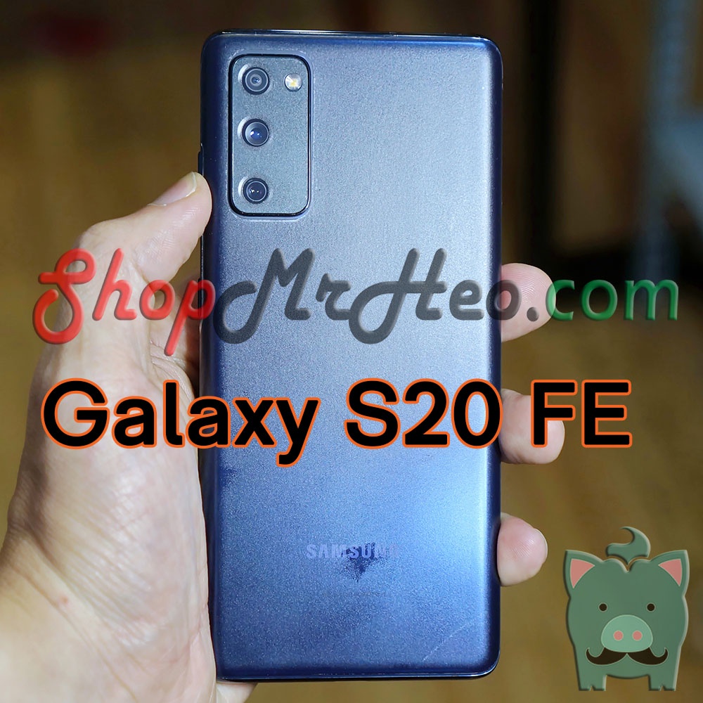 Skin Dán Mặt Sau Lưng Vân 3D Samsung Galaxy S21 FE - S20 FE (Carbon, Hình Hộp, Nhám, Vân Da)