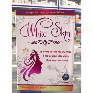 Viên uống trắng da WHITE SKIN HỘP/30V