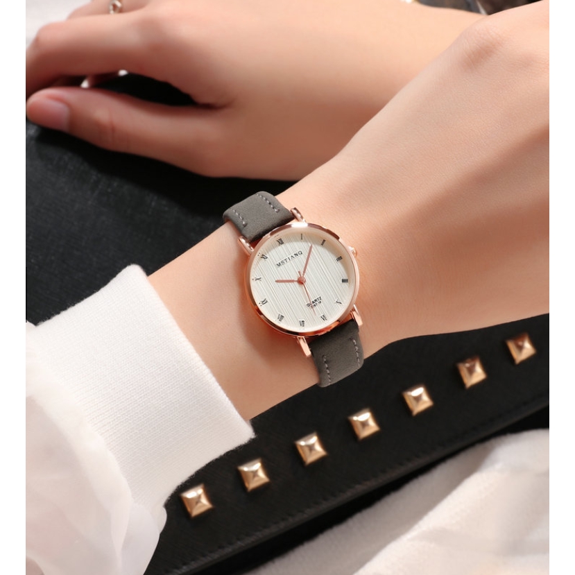 Đồng hồ thạch anh dây da phong cách đơn giản cho nữ | BigBuy360 - bigbuy360.vn