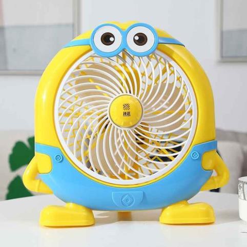 [HOT 2021] Quạt Mini Để Bàn Cắm Điện Hình Minion Cực Dễ Thương, Thích Hợp Để Bàn Học, Bàn Làm Việc Cho Mùa Hè 2021