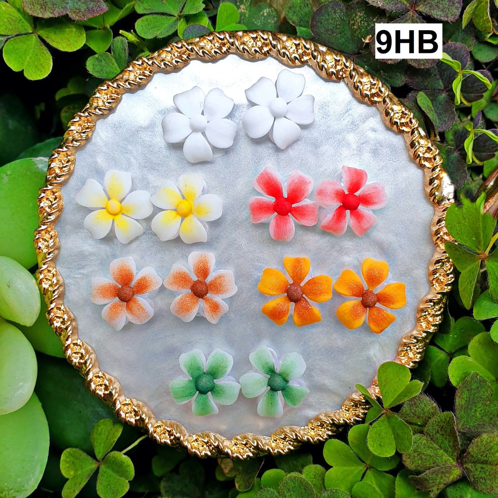Hoa Sứ 5 cánh - Hoa  Bột Đính Móng 9HB