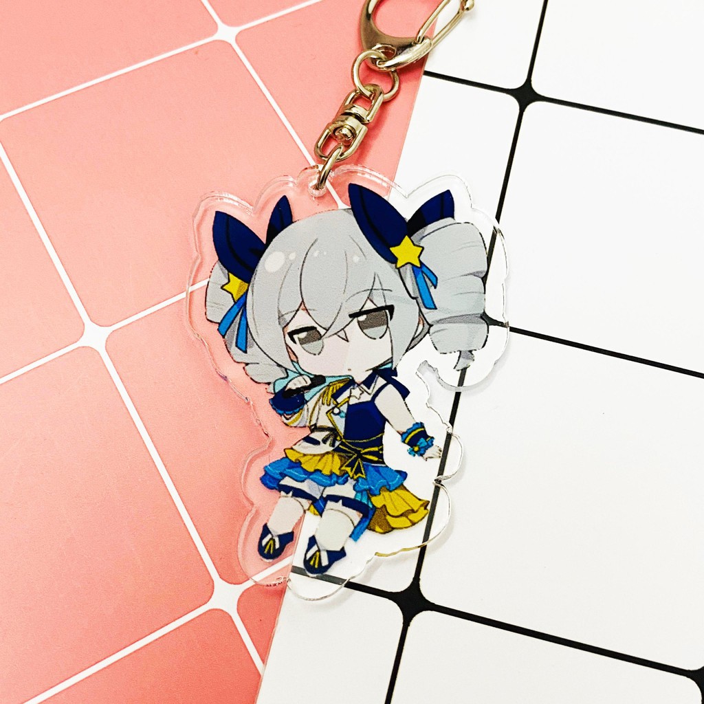 Móc khóa Mica trong acrylic Honkai Impact 3 ver treo Sing quà tặng fan anime