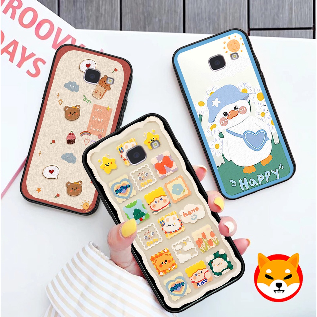 Ốp Samsung A9 Pro / C9 Pro in hình gấu , trái tim , vịt cute duck dễ thương